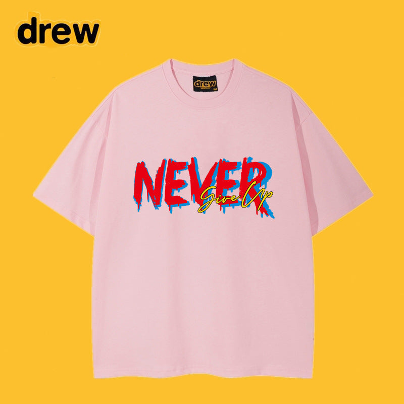 Drew T-shirts Printed Smiley T-shirt Loose
