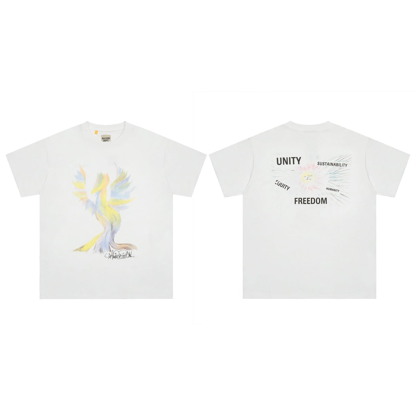 Gallery Dept T Shirts Los Angeles Summer Short Sleeve Maychao Gallery Dept T-shirt Men and Women