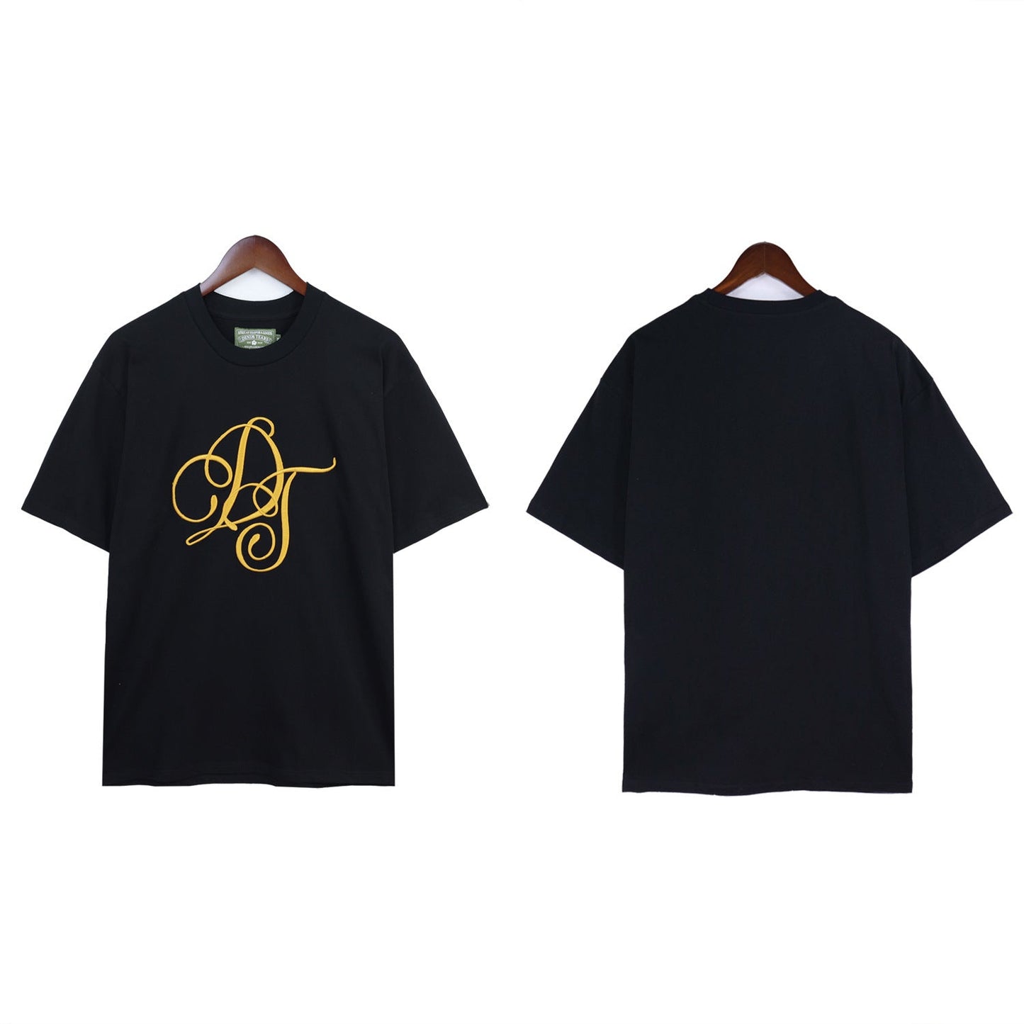 Denim Tears T-shirts Kapok Logo Badge Embroidered Short Sleeve T-shirt