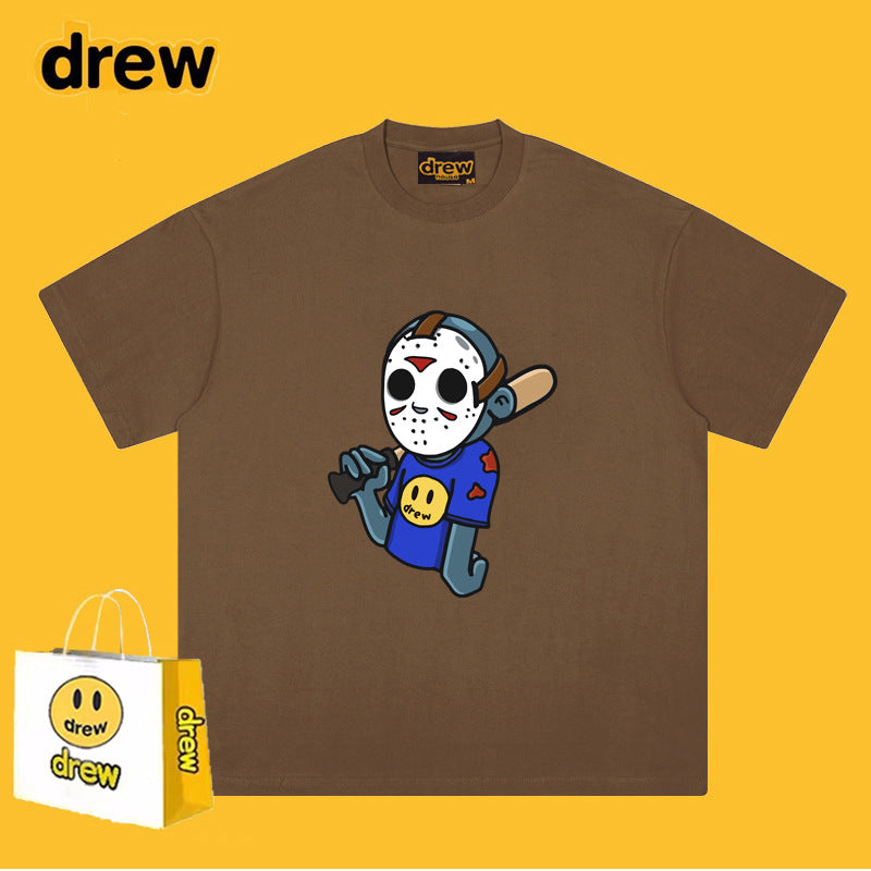 Drew T-shirts T-shirt Anime Print Short Sleeve
