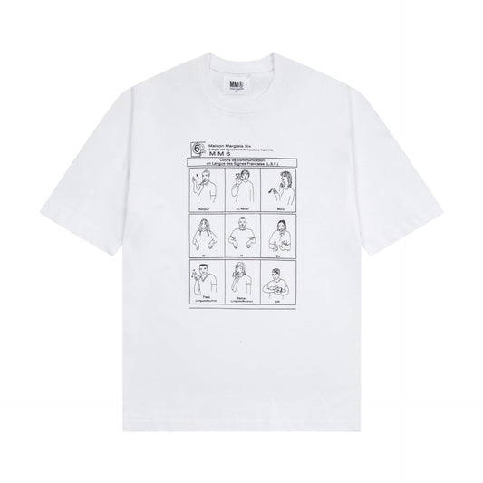 Maison Margiela T-shirt Crew Neck Loose Short Sleeve T-shirt