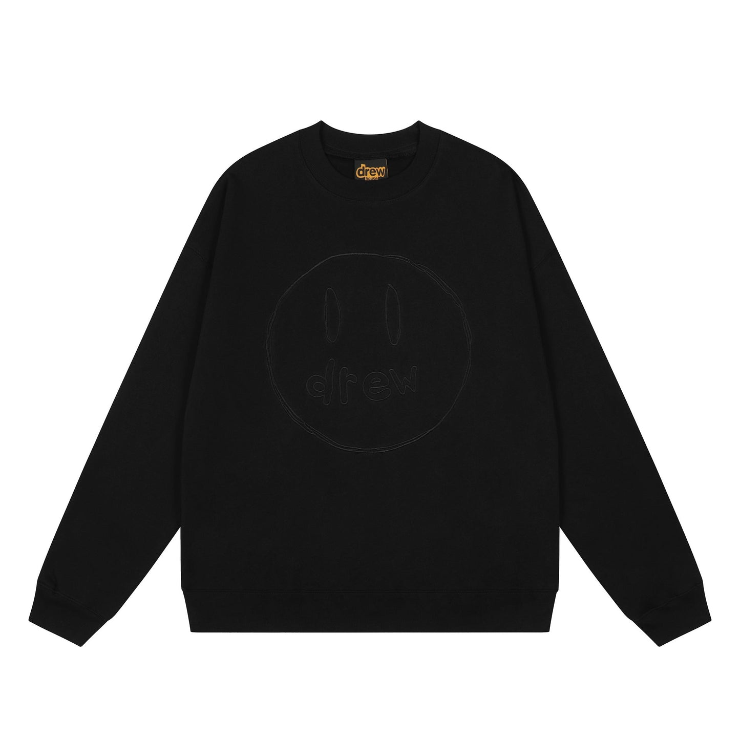 Drew House Sweatshirts Unisex Sketch Smiley Face Crew Neck Sweater