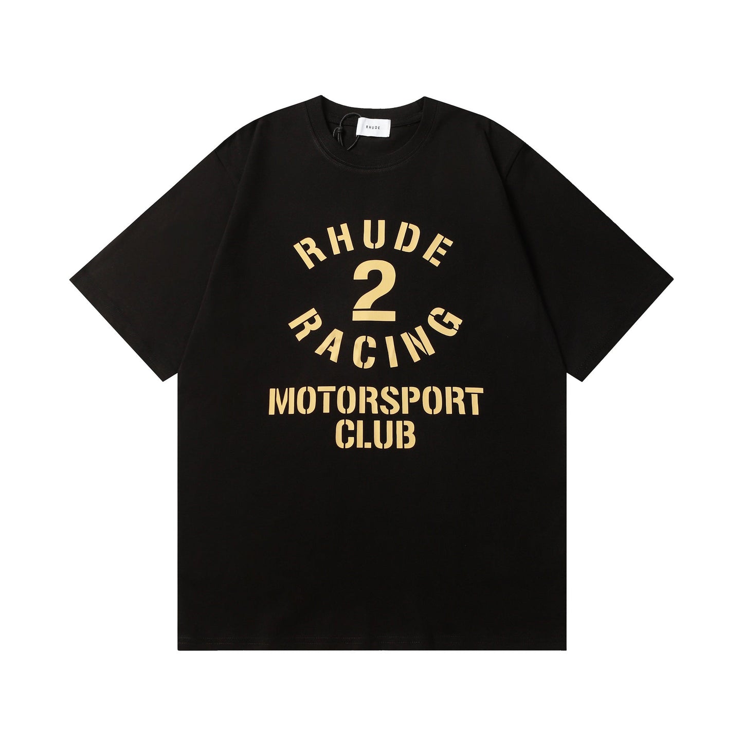Rhude T-shirt Racing Club Alphabet Slogan Printed Short Sleeve T-shirt