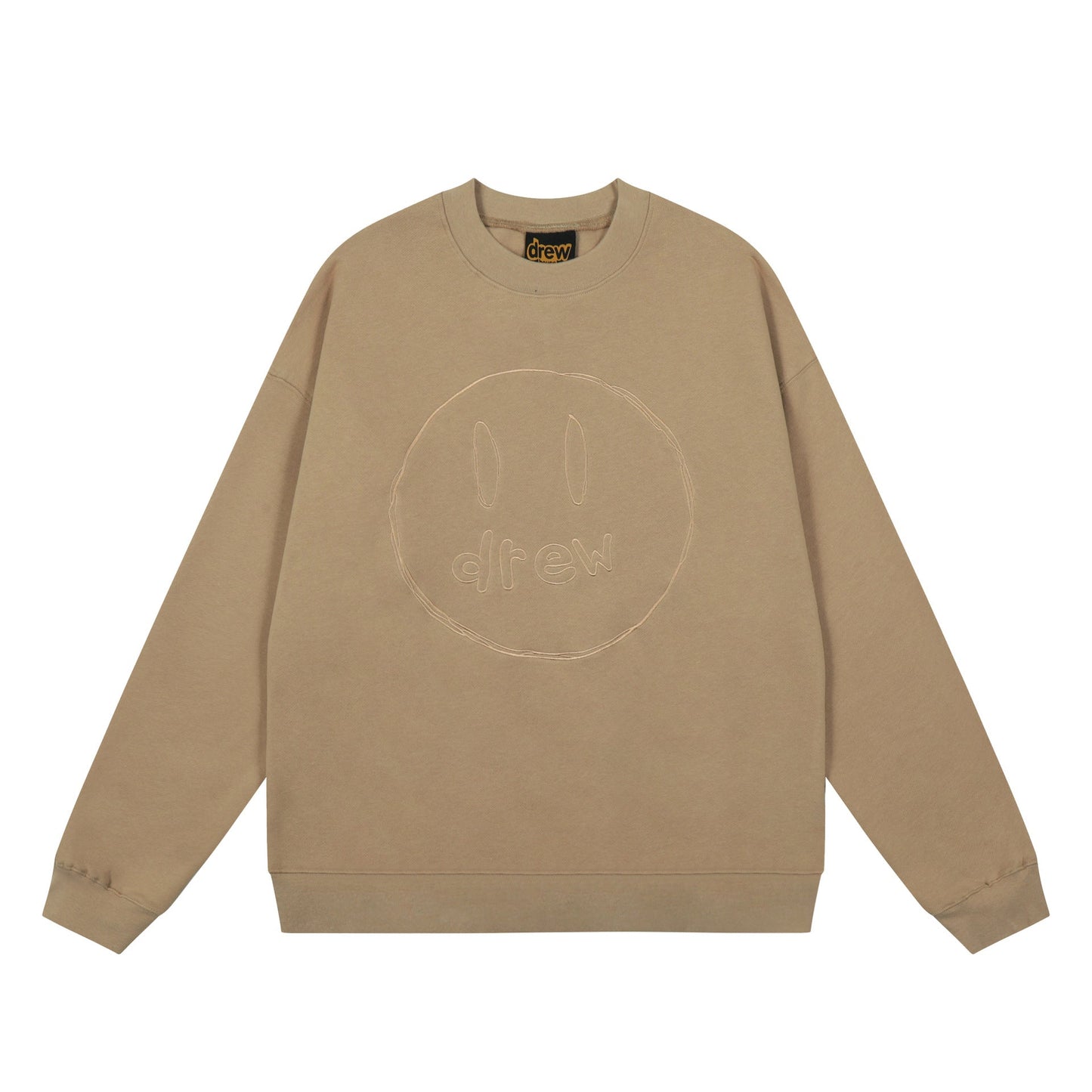 Drew House Sweatshirts Unisex Sketch Smiley Face Crew Neck Sweater