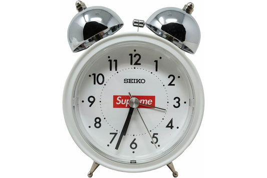 Supreme Seiko Alarm Clock White