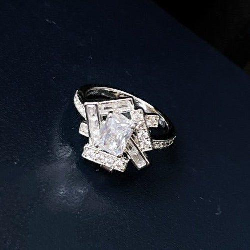 Graff Threads Silver Cubic Zirconia Ring