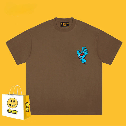 Drew T-shirts Cotton Summer Loose Men's Short Sleeve