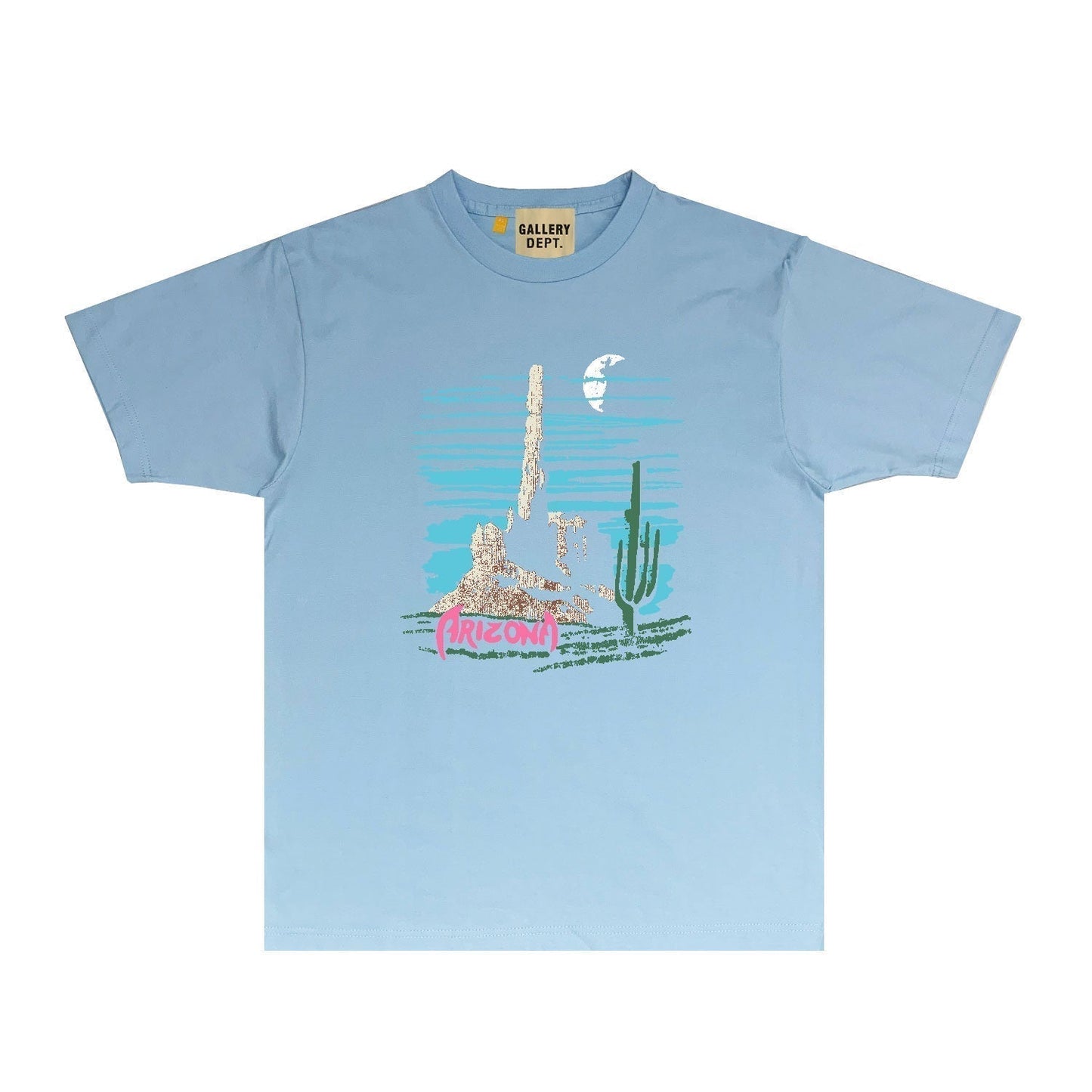 Gallery Dept T Shirt Retro Printed Loose Short-Sleeved Shirt