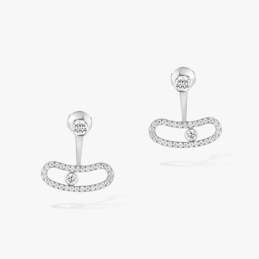 Messika Move Uno Silver Cubic Zirconia Earrings