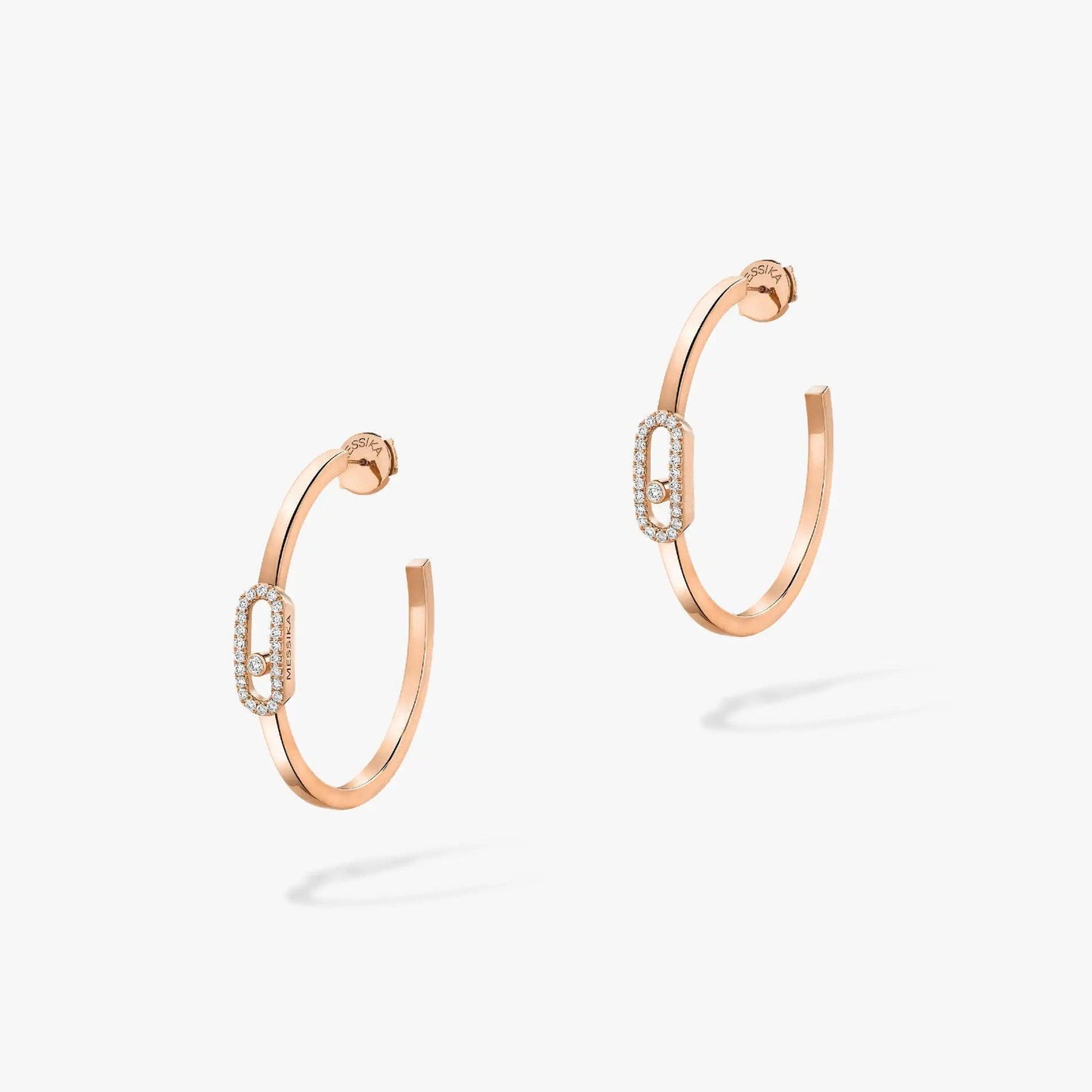 Messika Creoles Move Uno PM Cubic Zirconia Earrings