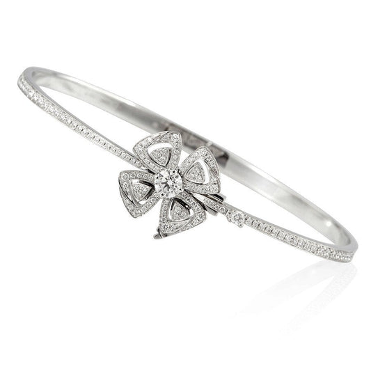 Bvlgari Fiorever Cubic Zirconia Silver Bracelet