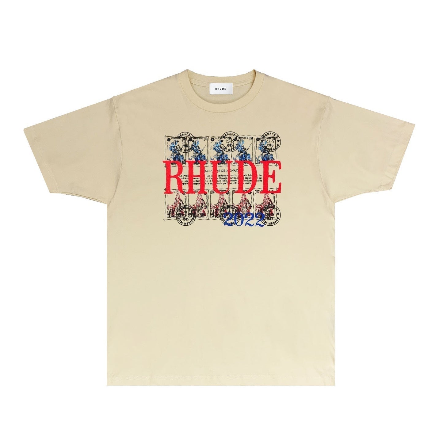 Rhude T-shirts Printed Trendy Pure Cotton