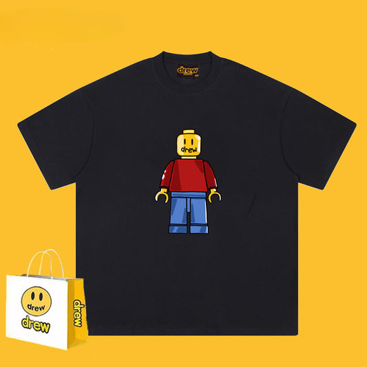 Drew T-shirts Short Sleeve Loose round Neck Short Sleeve