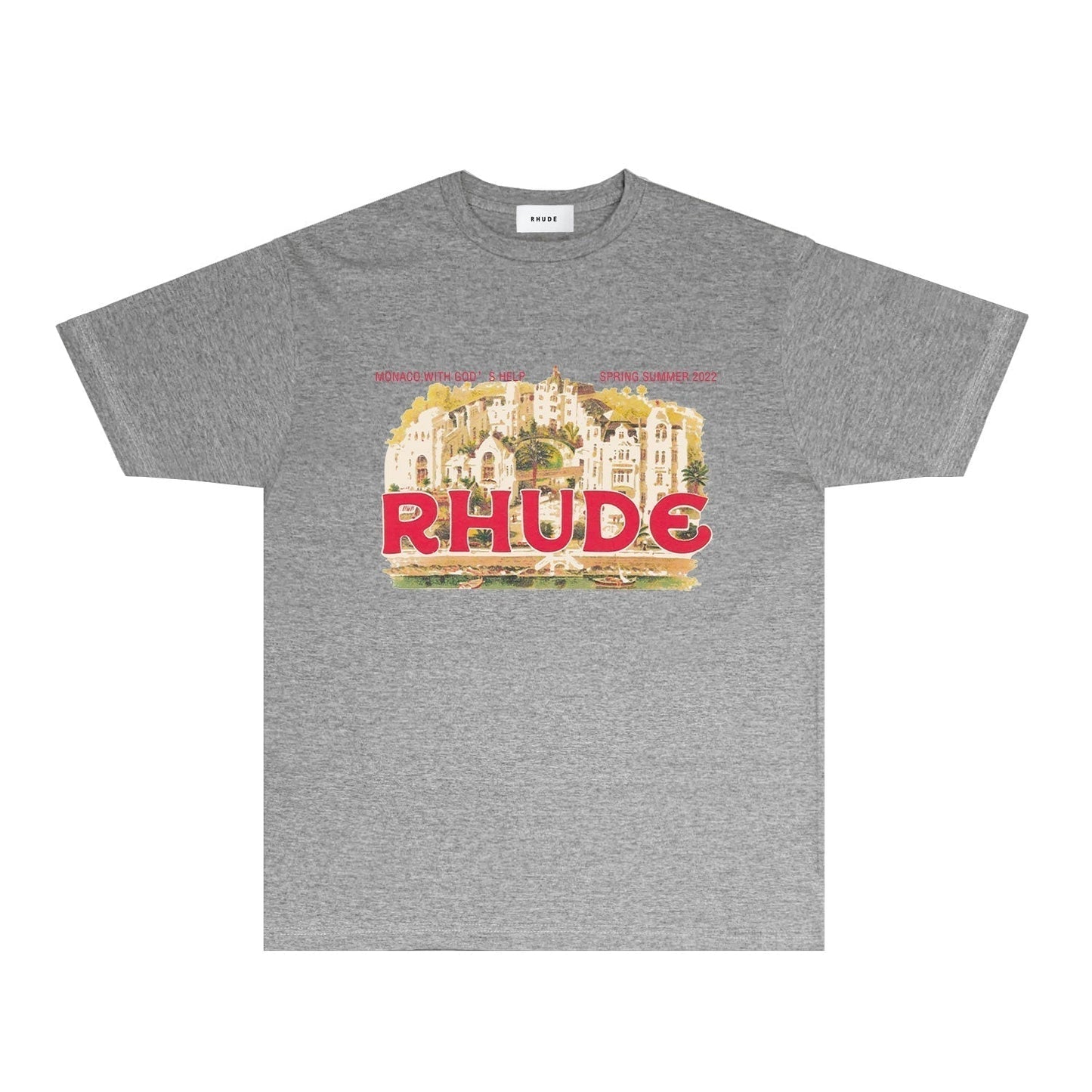 Rhude T-shirts Printed Trendy Pure Cotton