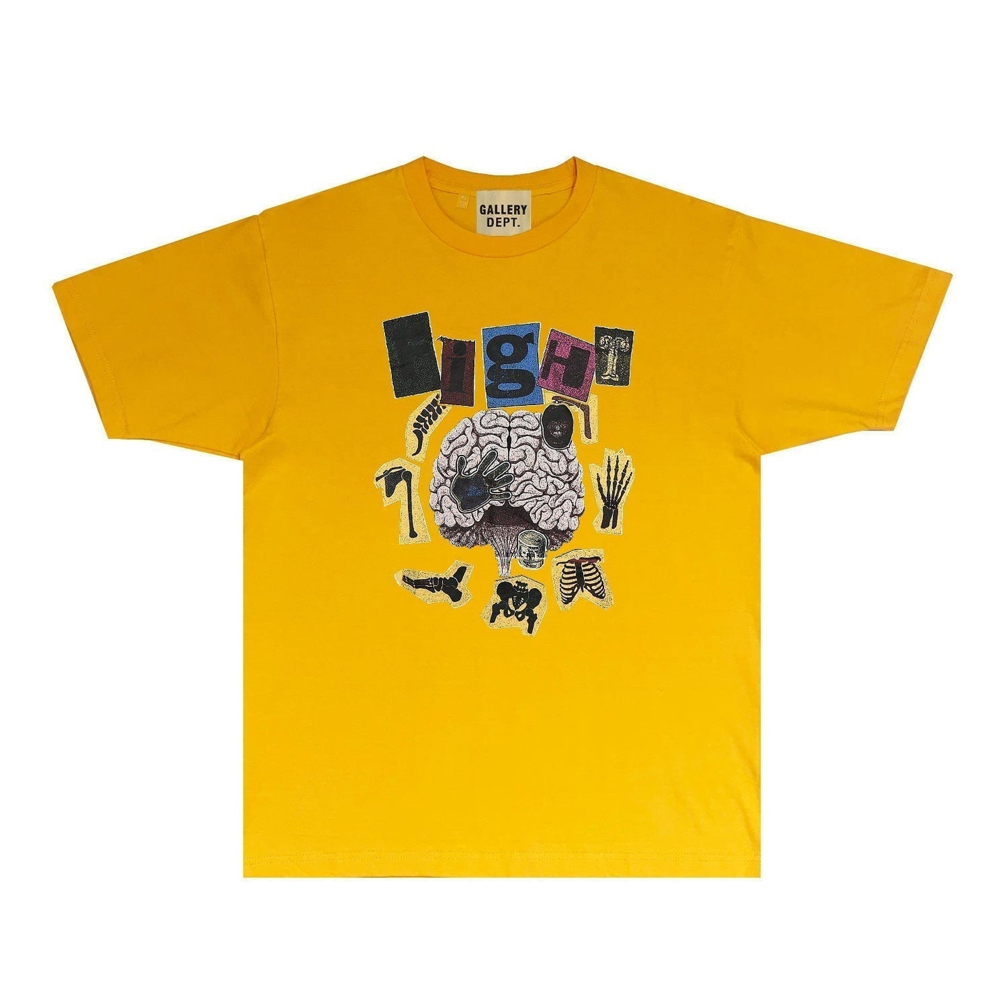 Gallery Dept T Shirt Retro Printed Loose Short-Sleeved Shirt