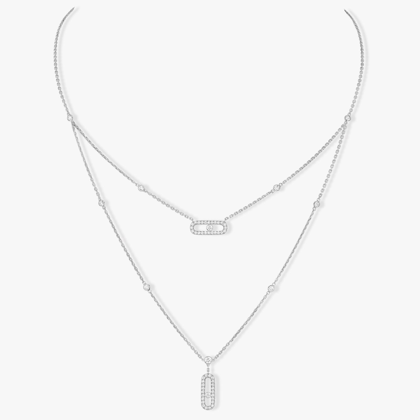 Messika Move 2 Row Cubic Zirconia Necklace