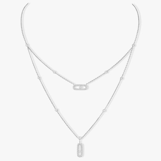Messika Move 2 Row Cubic Zirconia Necklace