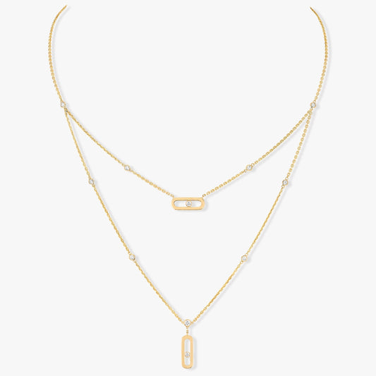 Messika Move Uno 2 Row Cubic Zirconia Necklace