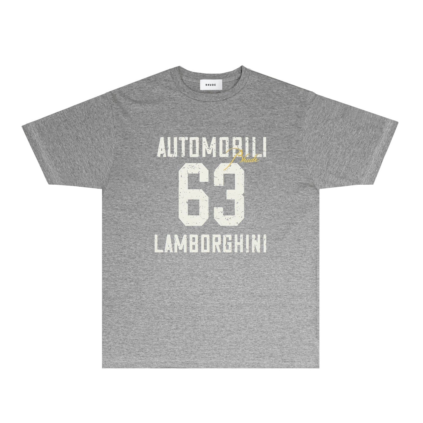 Rhude T-shirts Printed Trendy Pure Cotton