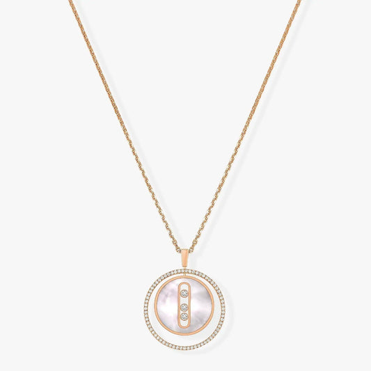 Messika Lucky Move Mm Nacre Blanche Cubic Zirconia Necklace