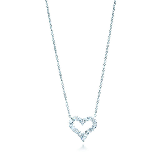Tiffany Heart-Shaped Cubic Zirconia Necklace