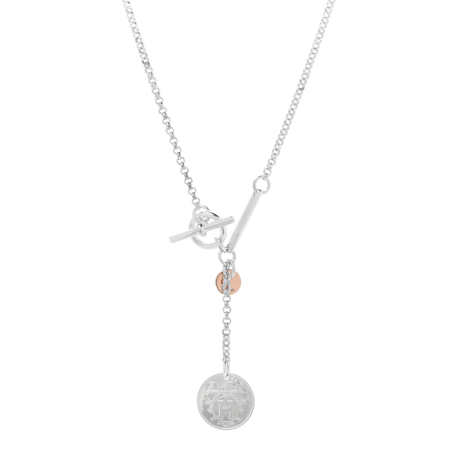 Hermes Ex-Libris Pendant Silver