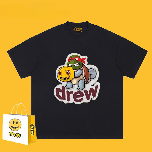 Drew T-shirts Ninja Turtle Loose Short Sleeve