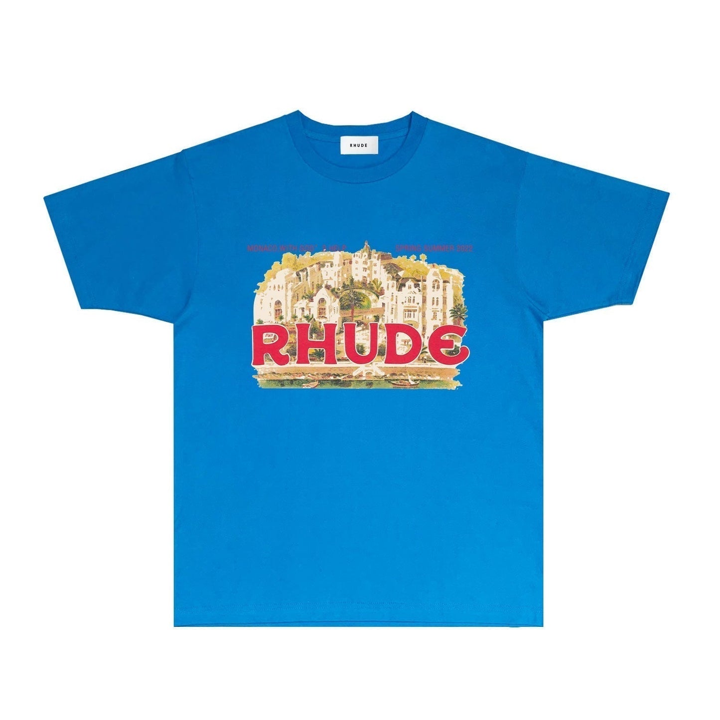 Rhude T-shirts Printed Trendy Pure Cotton
