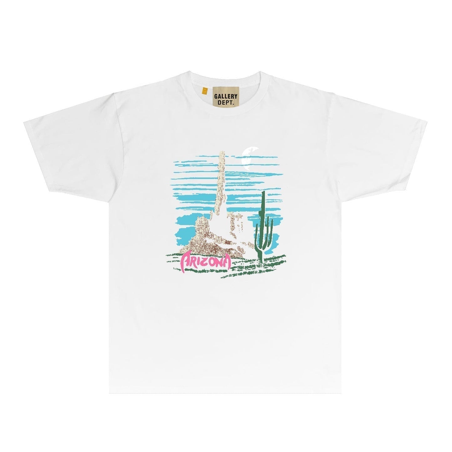 Gallery Dept T Shirt Retro Printed Loose Short-Sleeved Shirt