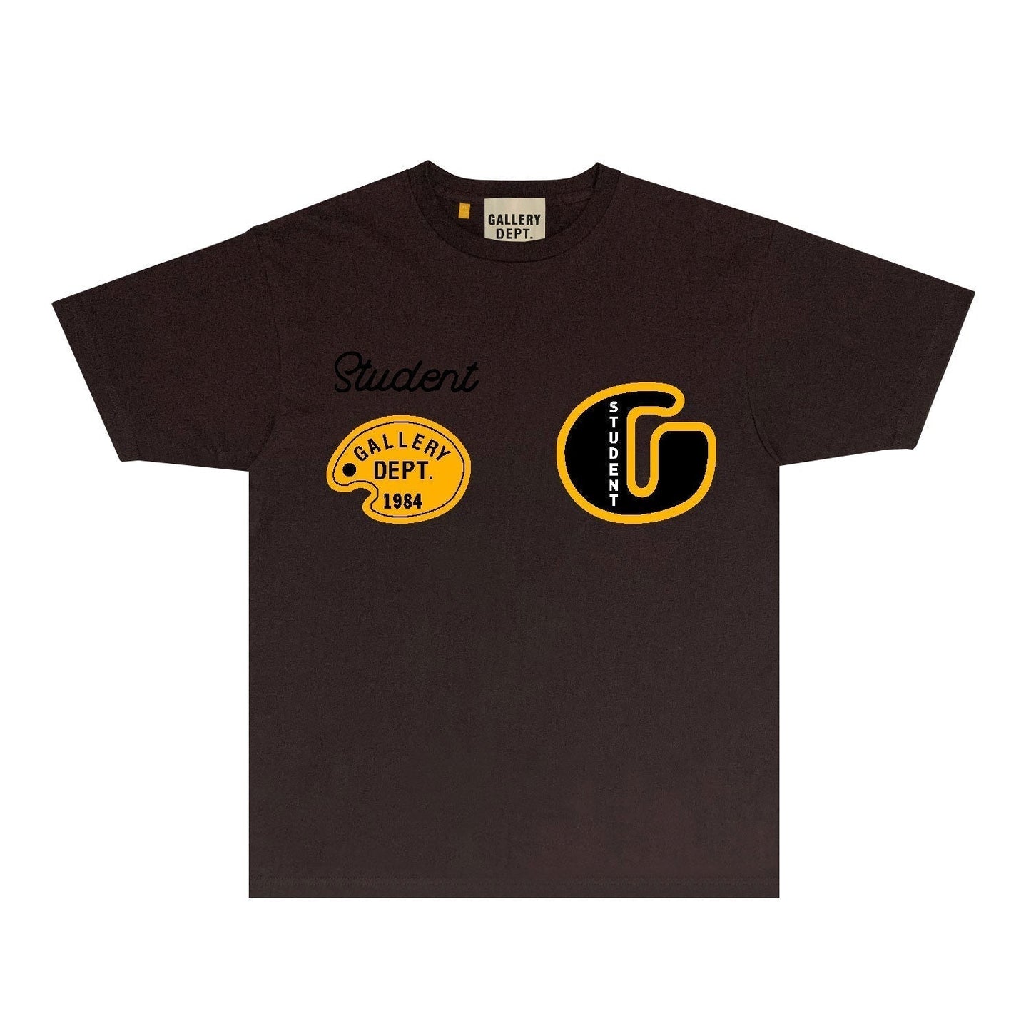 Gallery Dept T Shirt Retro Printed Loose Short-Sleeved Shirt