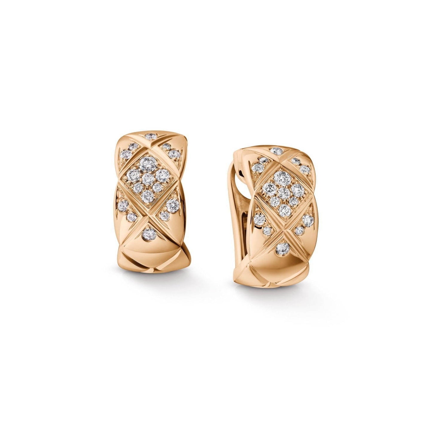 Chanel Crush Cubic Zirconia Pink Gold Earrings
