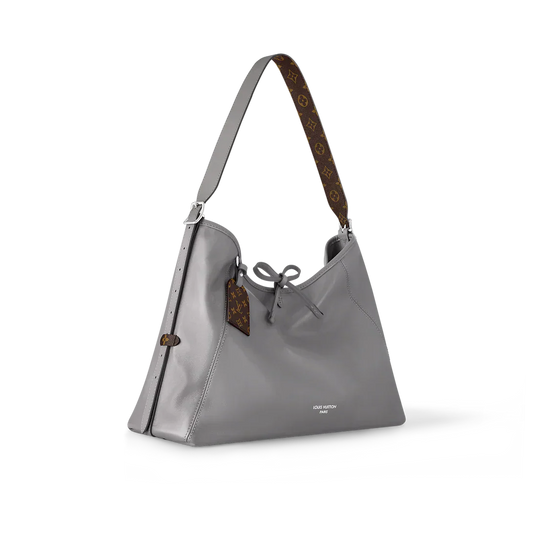 Louis Vuitton Carryall Vibe MM Gray Shoulder Bag
