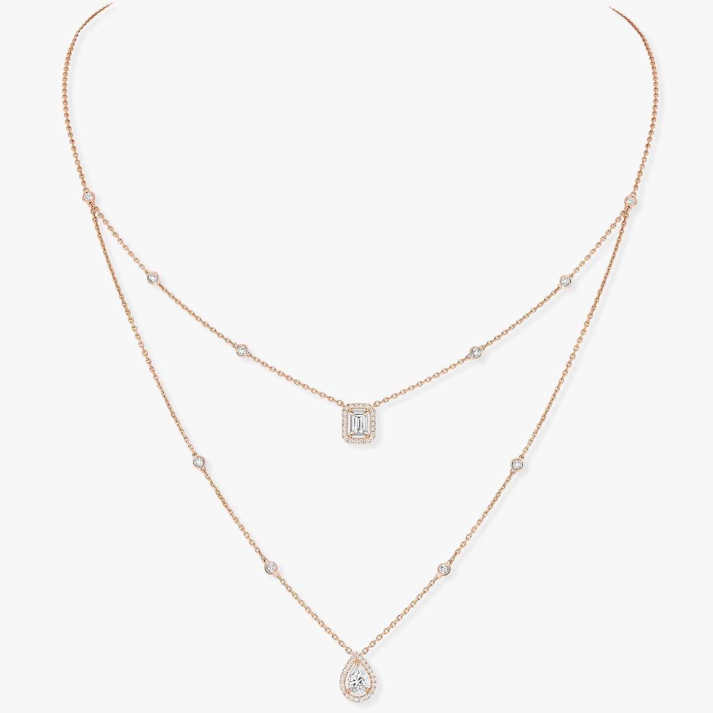 Messika My Twin 2 Row Cubic Zirconia Necklace