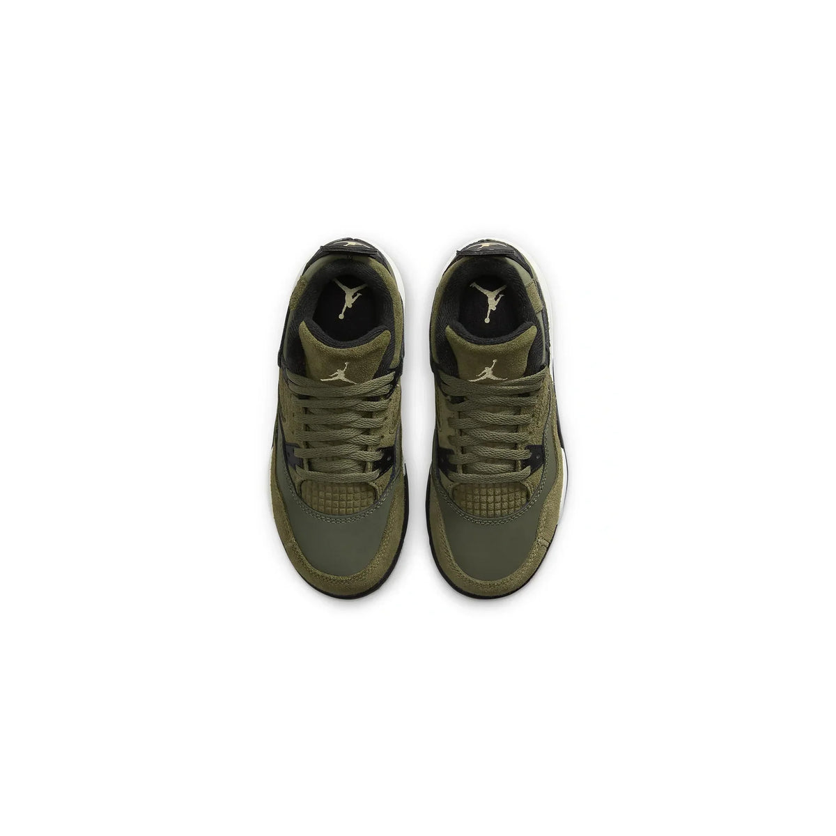 Air Jordan 4 Retro SE Craft Olive (PS) Sneakers - Green