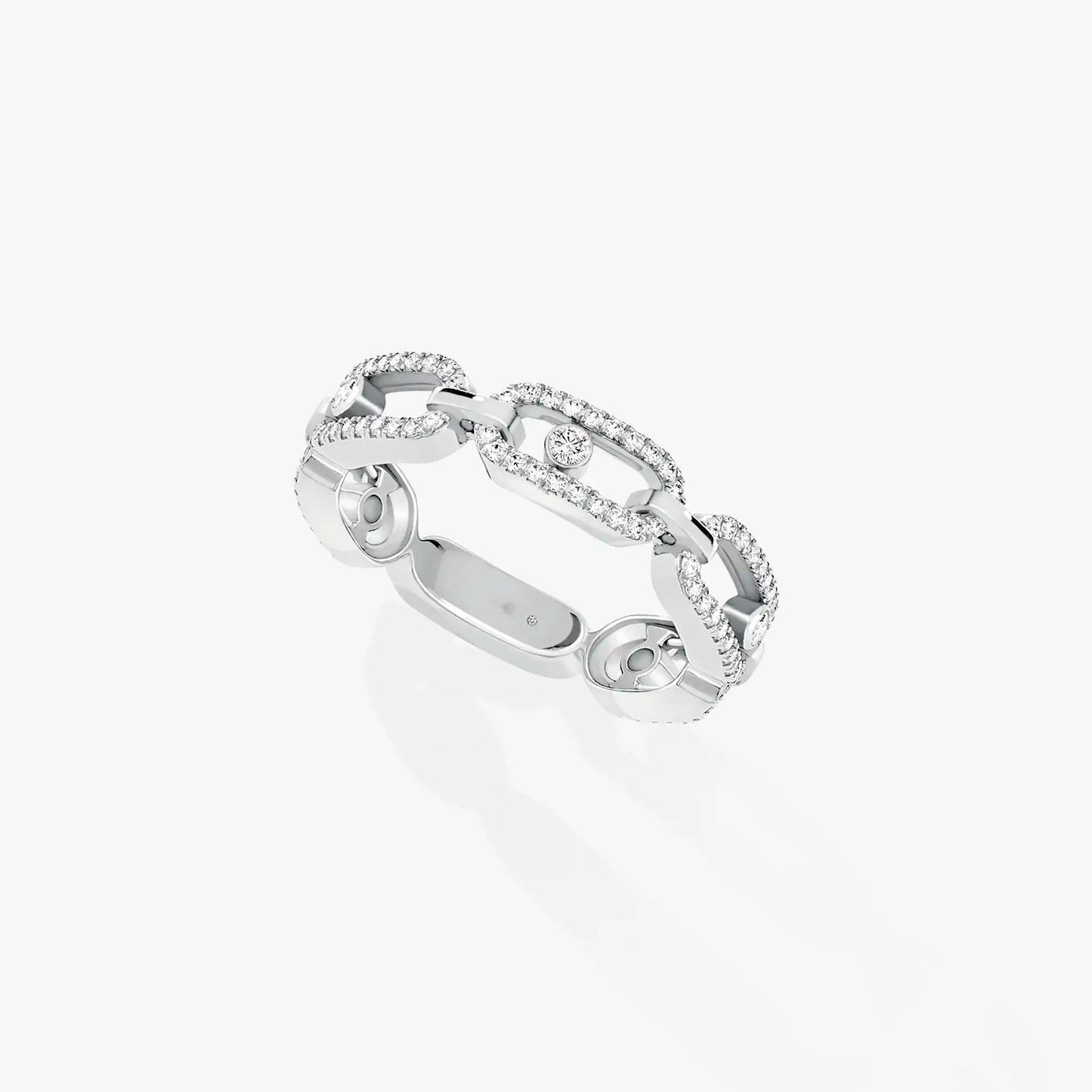 Messika Move Uno Ring Paved Silver Cubic Zirconia