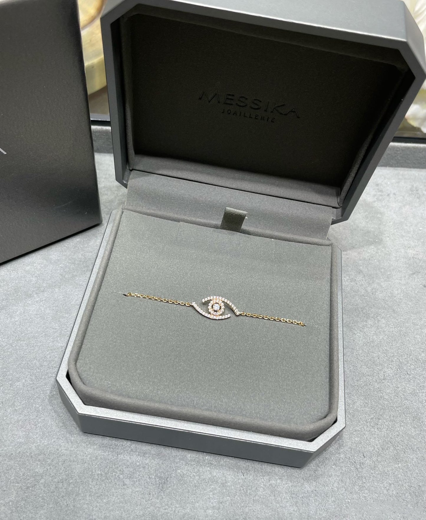 Messika Lucky Eye Paved Cubic Zirconia Bracelet